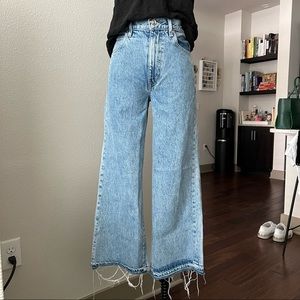 SLVRLAKE Grace Crop Wide Leg Jean